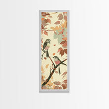 Cargar imagen en el visor de la galería, Charming Small Birds On Autumn Branches For Cozy Fall-Themed Wall Art Japanese Style Framed Canvas Print
