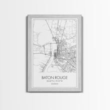Carregar imagem no visualizador da galeria, Baton Rouge Street Map, Louisiana Map, City Map Art, Modern Art, Wall Art, Canvas Print, Canvas Wall Art, Travel Gift, Home Wall Art
