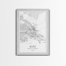 Load image into Gallery viewer, Boise Street Map, Idaho Map, City Map Art, Modern Wall Art, Wall Art, Canvas Print, Canvas Wall Art, Home Décor Wall Art, Travel Print
