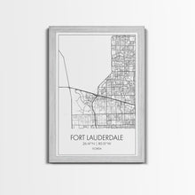 Carregar imagem no visualizador da galeria, Fort Lauderdale Street Map, California Map, City Map Art, Minimalist Art, Wall Art, Canvas Print, Travel Art, Game Room Décor, Travel Gifts
