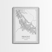 Load image into Gallery viewer, Fremont Street Map, California Map, City Map Art, Minimalist Art, Wall Art, Canvas Print, Travel Lover Gift, Bar Wall Décor, Travel Prints

