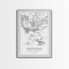 Load image into Gallery viewer, Hong Kong Street Map, China Map, Asia City Map Art, Minimalist Art, Wall Art, Canvas Print, Wanderlust Gift, Home Office Art, Travel Art
