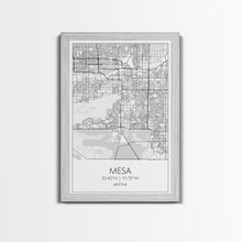 Load image into Gallery viewer, Mesa Street Map, Arizona Map, City Map Art, Modern Art, Wall Art, Canvas Print, Travel Wall Print, Bedroom Wall Art, Gift For Women

