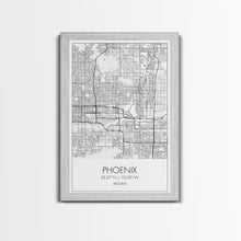 Load image into Gallery viewer, Phoenix Street Map, Arizona Map, City Map Art, Minimalist Art, Wall Art, Canvas Print, Master Bedroom Décor, Gifts For Her, Travel Wall Art
