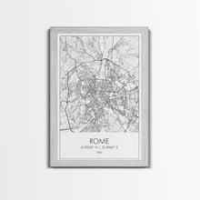Load image into Gallery viewer, Rome Street Map, Italy Map, Europe City Map Art, Minimalist Art, Wall Art, Canvas Print, Girl Room Décor, Housewarming Gift, Travel Wall Art
