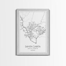 Load image into Gallery viewer, Santa Clarita Street Map, California Map, City Map Print, Minimalist Art, Wall Art, Canvas Print, Bedroom Wall Décor, Unique Travel Gifts

