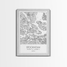Load image into Gallery viewer, Stockholm Street Map, Sweden Map, Europe City Map Print, Modern Wall Art, Wall Art, Canvas Print, Dorm Room Décor, Wedding Gifts, Travel Art
