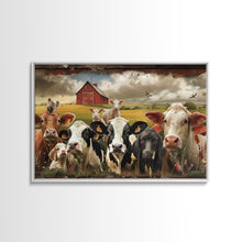 Carregar imagem no visualizador da galeria, Cute Farmhouse Animal Print, Window Art, Wall Art, Home Decor, Wall Decor, Cute Farmhouse Kitsch Living Room Art
