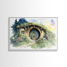 Load image into Gallery viewer, Bang End Painting Framed Canvas Print, Lord, Fantasy Art, Framed Wall Art, Fantasy Decor, A Hole In The Wall
