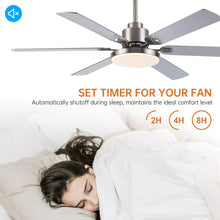 Load image into Gallery viewer, 60&quot; Lucknow Modern Ceiling Fan with Lighting and Remote Control
