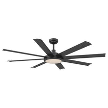 Cargar imagen en el visor de la galería, 60&quot; Industrial DC Motor Downrod Mount Ceiling Fan with Lighting and Remote Control
