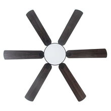 Cargar imagen en el visor de la galería, 60&quot; Industrial DC Motor Downrod Mount Reversible Ceiling Fan with Lighting and Remote Control
