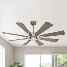 Cargar imagen en el visor de la galería, 60&quot; Oretha Windmill DC Ceiling Fan with LED Lighting
