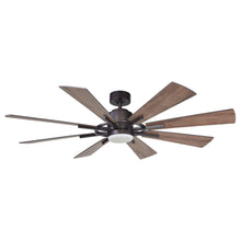 Cargar imagen en el visor de la galería, 60&quot; Oretha Windmill DC Ceiling Fan with LED Lighting
