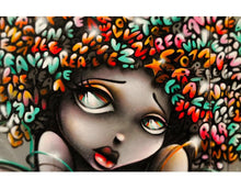 Cargar imagen en el visor de la galería, Graffiti Art Wall Mural Decal Sticker of Girl #6007
