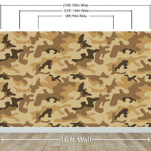 Carregar imagem no visualizador da galeria, Desert Brown Military Camo Camouflage Wall Mural #6062
