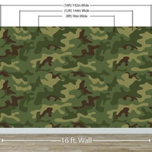 Carregar imagem no visualizador da galeria, Woodland Green Military Combat Camo Camouflage Wall Mural #6064
