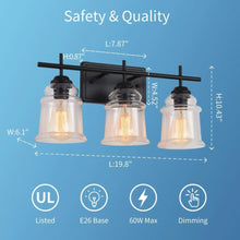 Carregar imagem no visualizador da galeria, 60W Elegant Wall Lights Modern with Clear Glass Sconce
