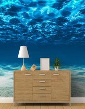 Cargar imagen en el visor de la galería, Underwater Wallpaper. View of Tropical Beach Wall Mural #6124
