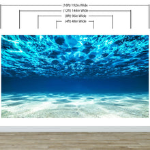 Cargar imagen en el visor de la galería, Underwater Wallpaper. View of Tropical Beach Wall Mural #6124
