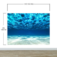 Cargar imagen en el visor de la galería, Underwater Wallpaper. View of Tropical Beach Wall Mural #6124
