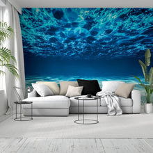 Cargar imagen en el visor de la galería, Underwater Wallpaper. View of Tropical Beach Wall Mural #6124
