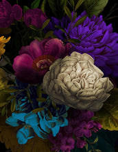 Load image into Gallery viewer, Melancholy Flower Wall Mural. Black background. #6130
