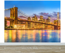 Carregar imagem no visualizador da galeria, New York City Brooklyn Bridge Wall Mural Decal Sticker. #6149
