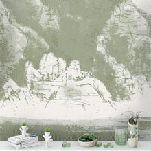 Load image into Gallery viewer, Shan Shui Traditional Chinese Mountain Landscape Scenery Painting Wall Mural. #6178
