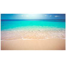 Load image into Gallery viewer, Tropical White Sand Paradise Beach Ocean Wave Scenery Wall Mural. #6201
