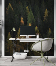 Cargar imagen en el visor de la galería, Enchanted Forest Tree Woodland Peel and Stick Wallpaper | Removable Wall Mural #6203
