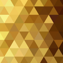 Cargar imagen en el visor de la galería, Gold Poly Triangle Geometric Elegant Peel and Stick Wallpaper | Removable Wall Mural #6209
