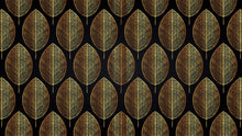 Cargar imagen en el visor de la galería, Gold Leave Autumn Pattern Peel and Stick Wallpaper | Removable Wall Mural #6217
