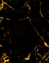 Load image into Gallery viewer, Black and Gold Abstract Marble Stone Peel and Stick Wall Mural. #6239
