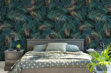 Carregar imagem no visualizador da galeria, Tropical Palm Leave Pattern Peel and Stick Wall Mural. #6264
