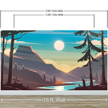 Carregar imagem no visualizador da galeria, Colorful Colorado Mountain Sunset Mural #6270
