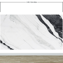 Cargar imagen en el visor de la galería, Black and White Marble Stone Granite Slate Wall Mural. Peel and Stick. #6273
