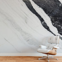 Cargar imagen en el visor de la galería, Black and White Marble Stone Granite Slate Wall Mural. Peel and Stick. #6273
