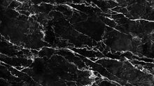 Cargar imagen en el visor de la galería, Black Marble Stone Granite Slate Peel and Stick Wallpaper | Removable Wall Mural #6274
