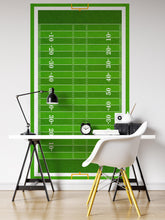 Cargar imagen en el visor de la galería, Football Field Wall Mural. 100 yard field with end zone large wall mural. #6276
