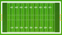 Cargar imagen en el visor de la galería, Football Field Wall Mural. 100 yard field with end zone large wall mural. #6276
