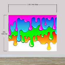 Carregar imagem no visualizador da galeria, Bright Color Dripping Ink Splatter Wall Mural. #6285
