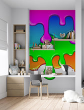 Carregar imagem no visualizador da galeria, Bright Color Dripping Ink Splatter Wall Mural. #6285
