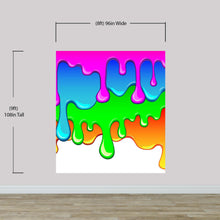 Carregar imagem no visualizador da galeria, Bright Color Dripping Ink Splatter Wall Mural. #6285
