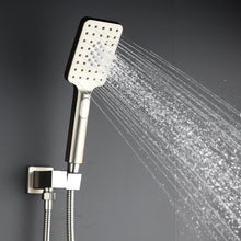 Cargar imagen en el visor de la galería, Shower Faucet Set Anti-scald Shower Fixtures with Rough-in Pressure Balanced Valve and Embedded Box, Wall Mounted Rain Shower System
