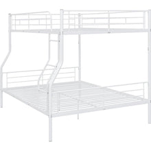 Load image into Gallery viewer, Full XL Over Queen Metal Bunk Bed, White
