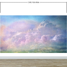 Load image into Gallery viewer, Cloudy Sky View Wall Mural. Abstract Grunge, Scratches and Grainy Design. Peel and Stick Wallpaper. #6326
