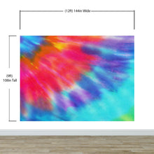 Carregar imagem no visualizador da galeria, Colorful Tie-Dye Wall Mural Design. Peel and Sticker Wallpaper. #6327
