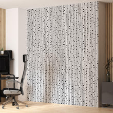 Carregar imagem no visualizador da galeria, Stylish Hand-drawn Thin Vertical Lines and Dots Wall Mural Pattern. Peel and Stick Wallpaper. #6346
