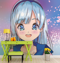 Carregar imagem no visualizador da galeria, Cute Girl Anime Wall Mural. Japanese Style Animation Design. #6360
